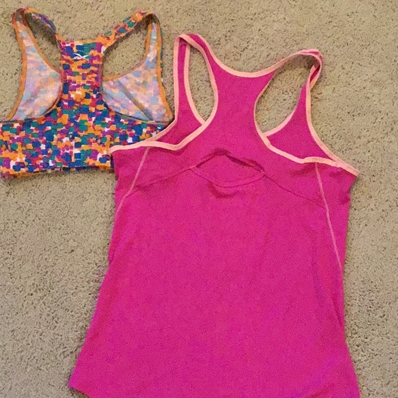 Set of 2 sports bra and tank, S,XS. GUC. - Picture 5 of 8